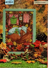CROSS STITCH CHART  HIBERNATION HOUSE - SLEEPING SQUIRREL (408H)
