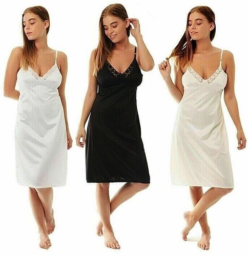Ladies full slip - full, ribbon