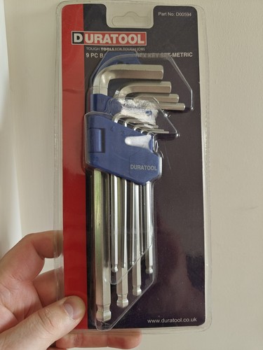 9pc allen key set - allen, hex