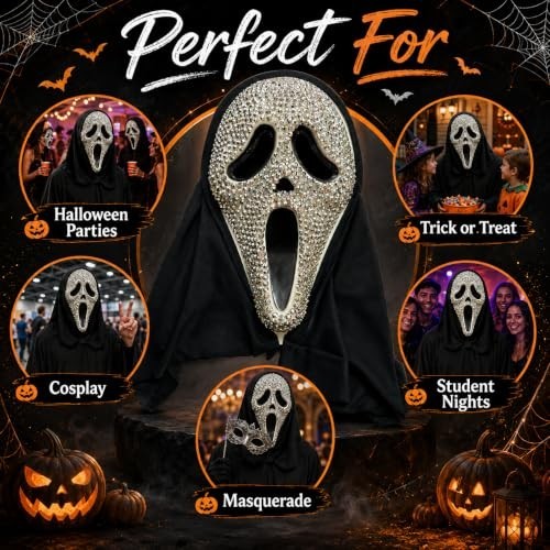 Sparkle ghost face horror - face,