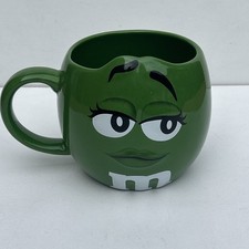 Green M&Ms Girl Face Mug