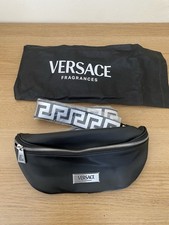 Versace Black Faux Leather