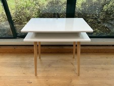 White Gloss Mid-Century Modern