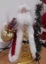 Vintage Santa Treetopper Red