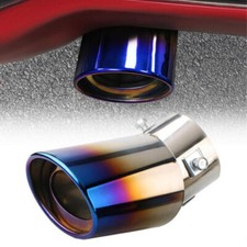 Car Blue Dual Exhaust Pipe