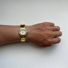 analogue watch from Amelia Carter crystal decoration fully working gold tone