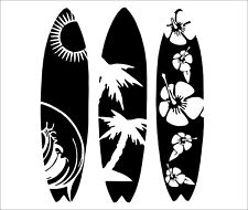 Surf Board Trio vinyl sticker