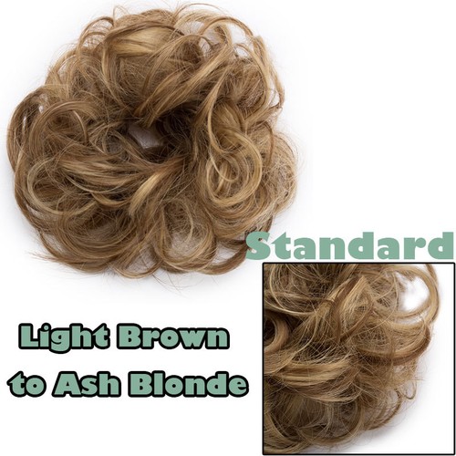 Real natural curly messy bun - curly,