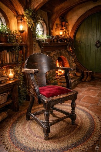 Victorian oak tub chair - victorian,