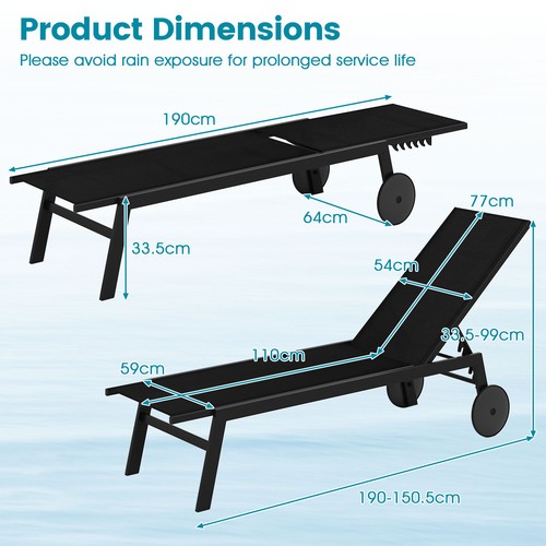 Chair outdoor reclinerwith - chair,