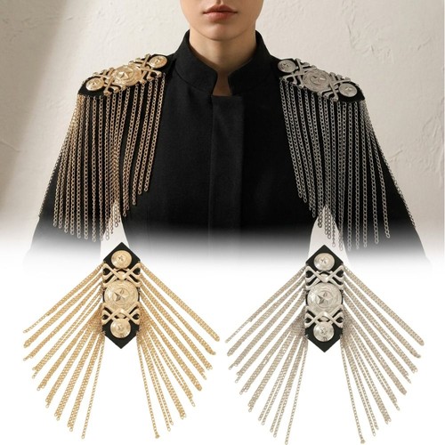 Metal shoulder epaulette - metal,