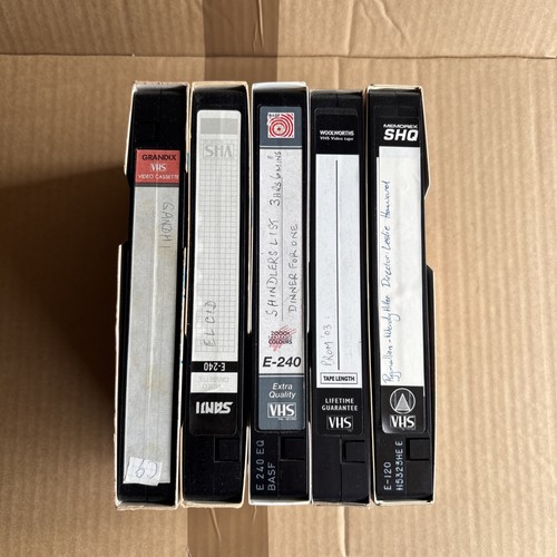 Vhs video cassette tapes - 5,