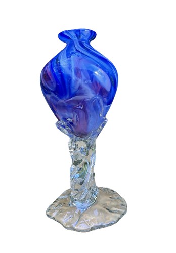 Vtg art glass vase - vtg,