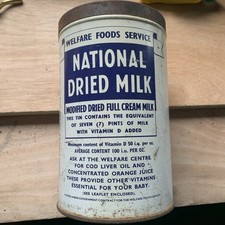 Rare Tin National Dried Milk