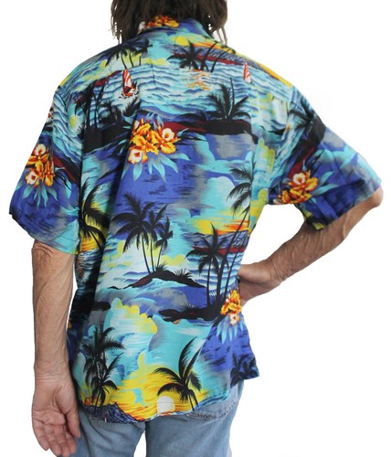 Loud hawaiian men shirt - hawaiian, men'