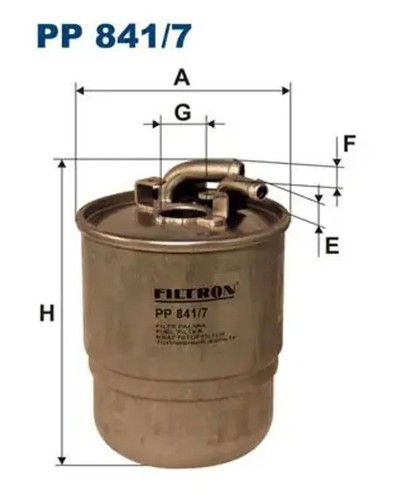 Fuel filter line - filter, pp