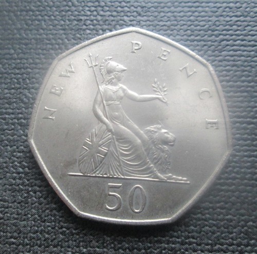 1969 britannia 50p - fifty, pence