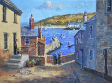 Richard Blowey Original Oil Painting Scene At St Ives Cornwall Cornish Art