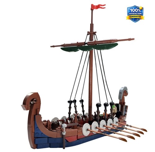 Moc viking dragon - headed, long