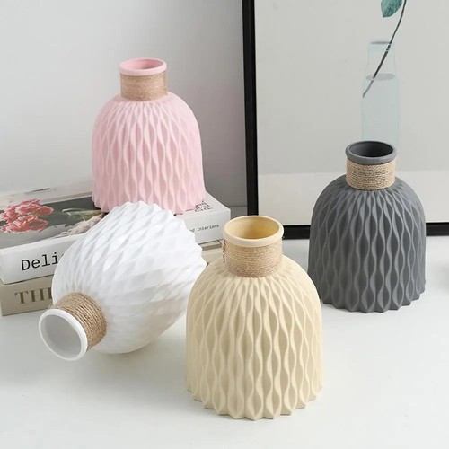 Modern flower vase - flower, plastic