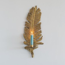 Golden Feather Wall Sconce