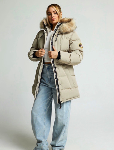 Zavetti canada beige hooded - canada,