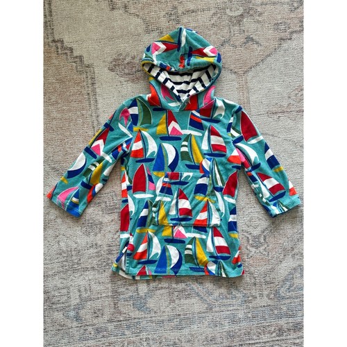 Mini boden terry towel hoodie - mini,