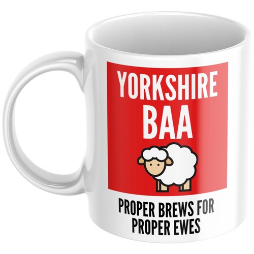 Yorkshire baa mug funny - yorkshire,