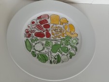 Healthy Eating Portion Melamine Ceramic Dinner Plate