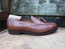 CROCKETT & JONES TASSEL LOAFERS SHOES WILDSMITH BROWN TAN LEATHER UK9 MENS SUPRB