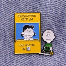 Snoopy Charlie and Lucy Enamel