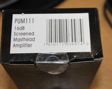 Labgear PUM111 Screened Masthead Amplifer for UHF TV 16 dB Gain 470 to 862 MHz.