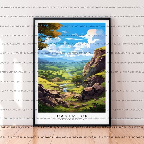 Dartmoor art illustration - dartmoor,