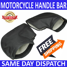 THERMAL MOTORCYCLE HANDLE BAR MUFFS MOTOR BIKE HAND PROTECTOR MITTS/GLOVES UK