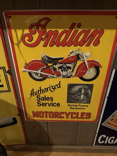 Indian motorcycle sign - indian,