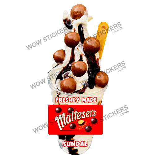 Maltesers ice cream sundae - maltesers,
