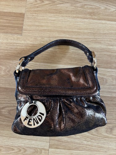 Fendi bronze nappa mini - bronze, chef