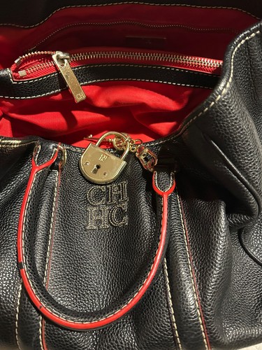 Carolina herrera black - black, pebble