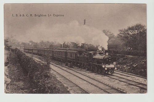 Railway postcard lbscr - railway,