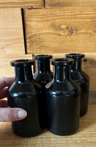 200ml black glass reed - x,