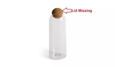 Glass Storage Bottle Habitat 900ml Food Storage (No Lid) - Clear 9311415 LM