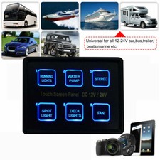 12V/24V 6-Gang LED Touch
