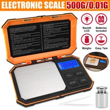 500g/0.01g Mini High Precision Electronic Jewellery Digital Milligram Scales UK