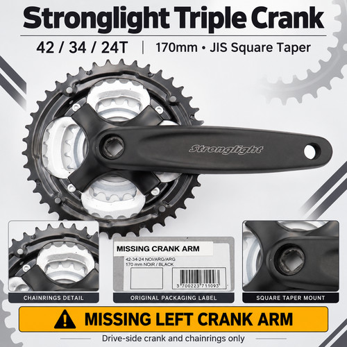 Stronglight triple crank - stronglight,
