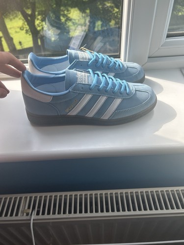 Uk10 baby blue suede adidas - baby,