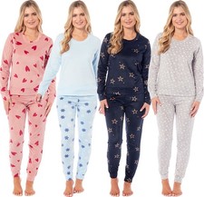 Kate Morgan Ladies soft cosy Fleece Pyjama Sets New Styles&Colours 2026