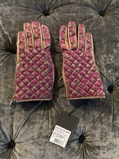 Mulberry Rosie Birdnest Foxglove Pink Gloves Medium New With Tags 
