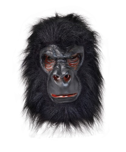 Gorilla mask latex - mask, hair