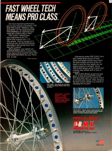 1983 pro class m - pro, b.m.x