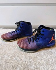 Nike Jordan XXI Supernova Trainers Size 9.5 Concord/Bright Mango-Black